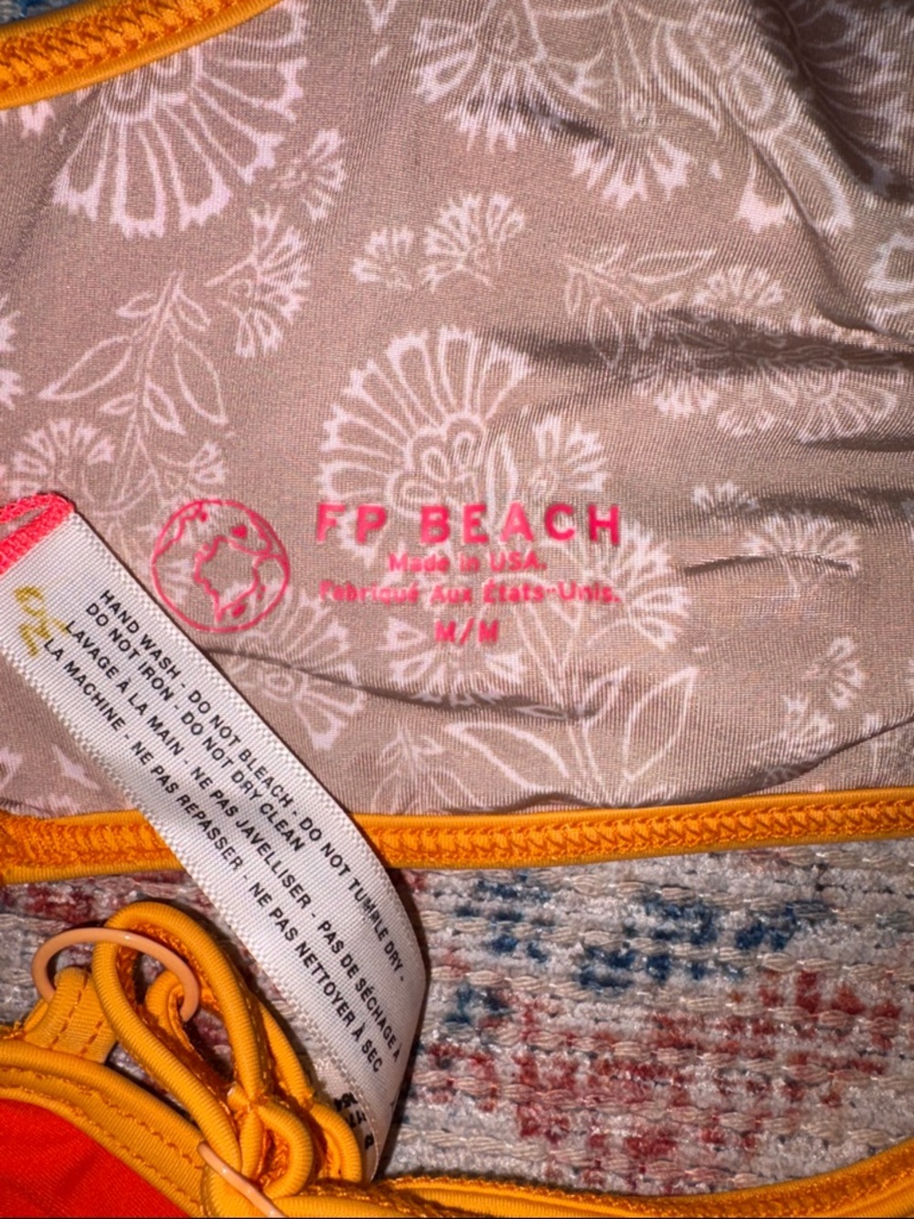 Free People Beach free-est Kristi Crop Bikini Top SZ M NWOT - Picture 4 of 4